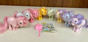 Lot of 8 Vintage My Little Pony Figures Original 1982 G1 Line