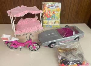 Vintage Barbie Dream Bed, Corvette and Bike Toys, and MORE