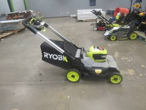 lot 519 image: RYOBI 40V HP Brushless 21 in. Cordless Battery Walk Behind Self-Propelled Lawn Mower (TOOL ONLY, USED)