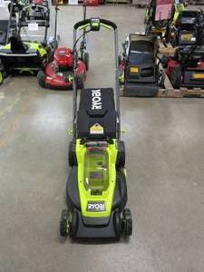 lot 503 image: RYOBI P1109BTLVNM ONE HP 18V Brushless 16 in. Cordless Battery Walk Behind Push Lawn Mower (Tool Only) (BRAND NEW CONDITION)