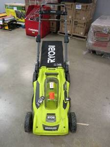 lot 507 image: RYOBI 40V Brushless 20 in. Cordless Battery Walk Behind Push Lawn Mower (USED, IN WORKING CONDITION, MISSING PLUG)