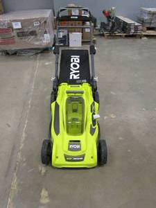 lot 508 image: RYOBI 40V Brushless 20 in. Cordless Battery Walk Behind Push Lawn Mower (USED, IN WORKING CONDITION, MISSING PLUG)