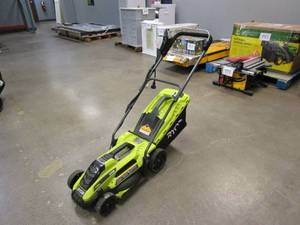 lot 522 image: RYOBI RYAC130 13 in. 11 Amp Corded Electric Walk Behind Push Mower (USED, SEE PHOTOS)