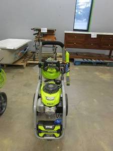 lot 532 image: RYOBI 3300 PSI 2.5 GPM Cold Water Gas Pressure Washer (MISSING WAND EXTENSION, NICE CONDITION)