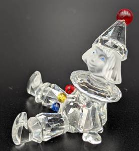 lot 45 image: Retired Vintage Swarovski Crystal Sitting Girl Clown