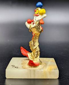 lot 47 image: Judi Originals 24K Gold Plated Juggling Clown