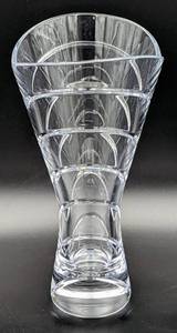 lot 96 image: Beautiful Nambe Karim Rashid Crystal Heart Bud Vase 5210