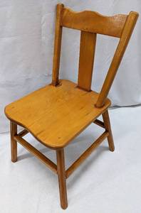 lot 107 image: Four Antique Wood Childrens Chairs