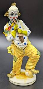lot 126 image: 1985 Arnart Pucci Clown and Vintage Clown Figurine