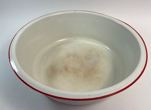 lot 119 image: Vintage 1930s-1950s Large White Enameled Bowl & Vintage Bottle Opener & Fuses