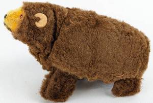 lot 112 image: Max Carl Brand Vintage West German Wind-Up Mohair Walking Bear in Original Box - Works
