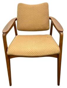 lot 207 image: Sigvard Bernadotte Danish Modern Tilt Back Teak Arm Chair