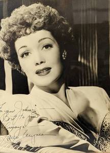 lot 241 image: Jane Wyman AUTOGRAPHED and Framed Photo - Autograph and Inscription