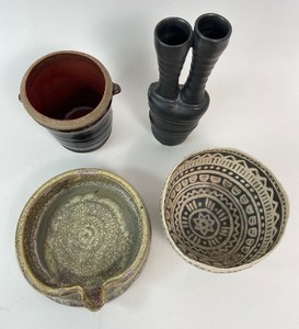 lot 244 image: Vintage Pueblo & Modern Studio Pottery - All Signed