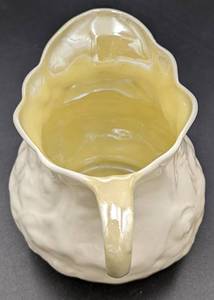lot 256 image: Belleek Ireland Cream and Sugar Luster Set - Eggshell Irish Porcelain with Iridescence