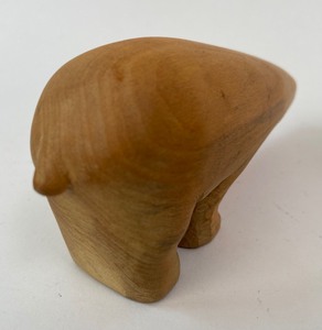lot 319 image: Carved Cotton Wood Polar Bear Figurine