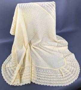 lot 311 image: Vintage Baby or Doll Clothes, Carson Pirie Scott Blanket, Rattles, Combs and Brushes