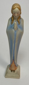 lot 357 image: Vintage Ceramics- Praying Madonna, Lamb Soap Dish & Vase