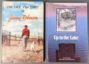 lot 372 image: 5 Vintage Books by MN Authors 4 SIGNED - Jimmy Robinson, Tom Hegg, Cedric Adams, Madge Reinhardt, Max Shulman