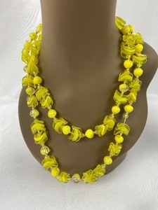 lot 360 image: Bright and Sunny Vintage Necklaces & Clip Earrings