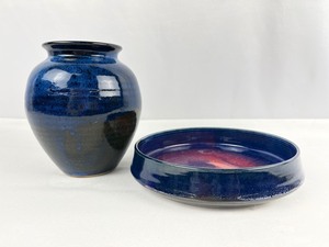lot 211 image: 2 Pcs- Vintage Signed Studio Pottery- Danielson & Other Artist