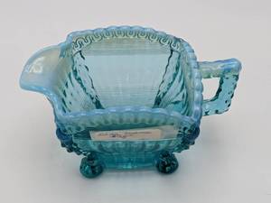 Northwood Alaska Pattern Sea Blue Creamer