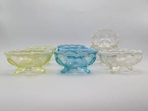 (10) Group of Various Antique Berry Bowls, Various Colors