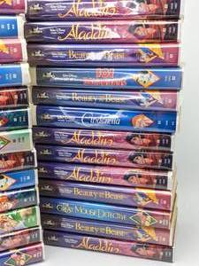 (26) Disney Classics VHS BLACK DIAMOND Collectible