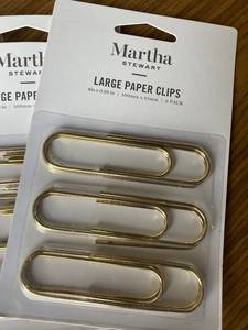 Large Gold Paper Clips