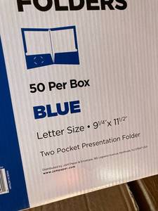 Blue Glossy Folders