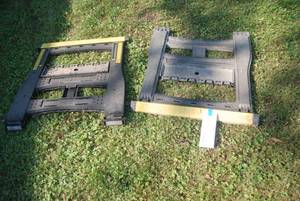 2 Stanley adjustable saw horses (pl...