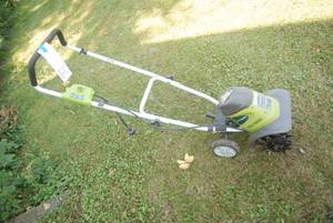 Greenworks electric tiller 9 width...