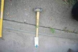 8lb sledge hammer...