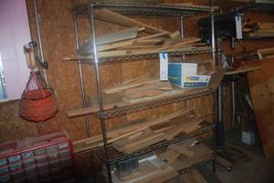 5 tier metal cart plus contents and...