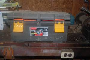 Plastic tool box with straps...