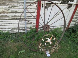Antique wagon wheel 54 round and H...