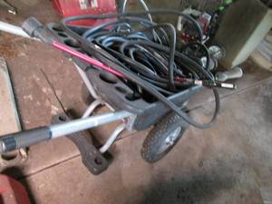 Majik wheelbarrow, hoses and spray ...