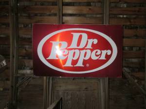 Metal Dr Pepper sign 6036 BRING...