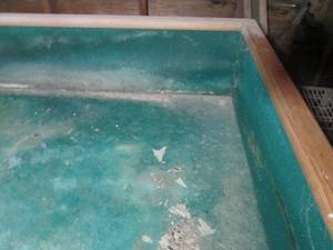Craps table 8ft4ft and 2 saw hors...