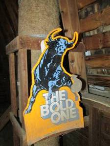 Cardboard Schlitz sign...