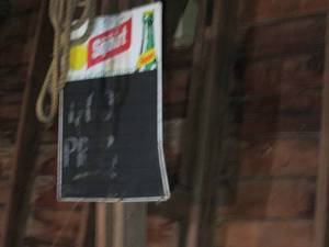 2 metal Squirt Bingo signs...
