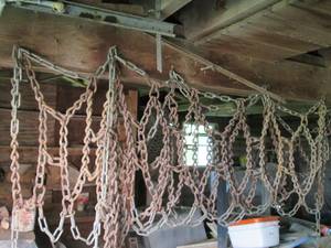 Large snow chains...