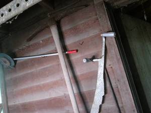 Vintage tools including edger, pik ...
