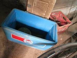 Pepsi cooler and milk crate plus co...