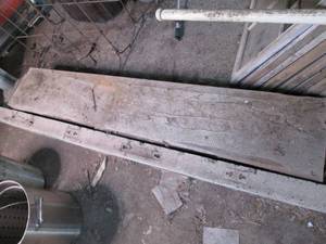2 wood fireplace mantles...