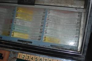Seeburg jukebox with records. I...