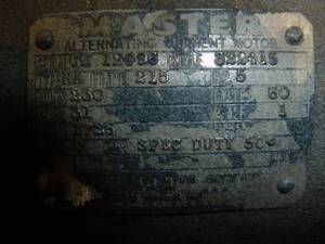 lot 32 image: Master 5 Hp Motor