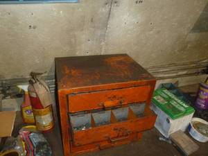 lot 109 image: 4 Drawer Steel Bolt Storage Cabinet