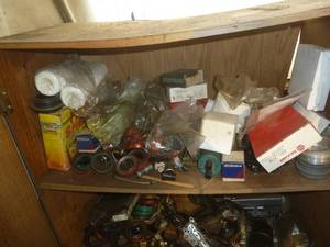 lot 142 image: Cabinet Full of Miscellaneous Parts