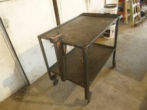 lot 176 image: Steel Roll Away Table